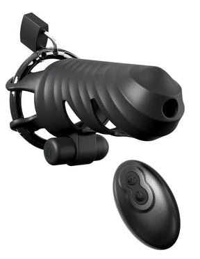 Pipedream Fantasy C-Ringz Remote-Controlled Vibrating Cock Blocker, Black - PD5971-23
