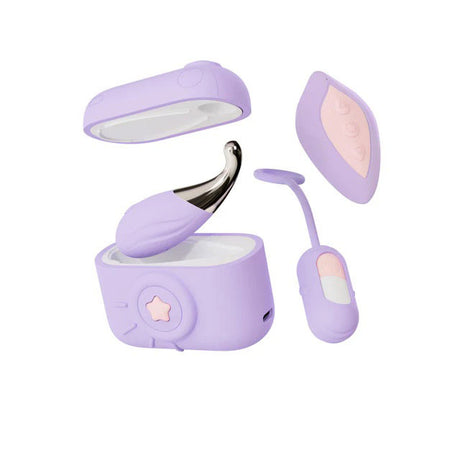 Blush Snapstar 4-Piece Travel Vibrator Set — Purple - BL-24511
