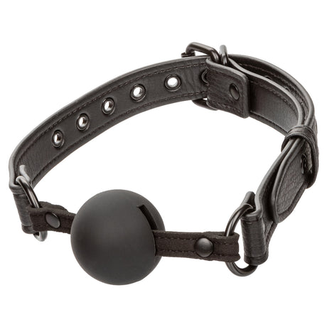 CalExotics Nocturnal Ball Gag, Silicone Black, 1.5 in Ball - SE2678053