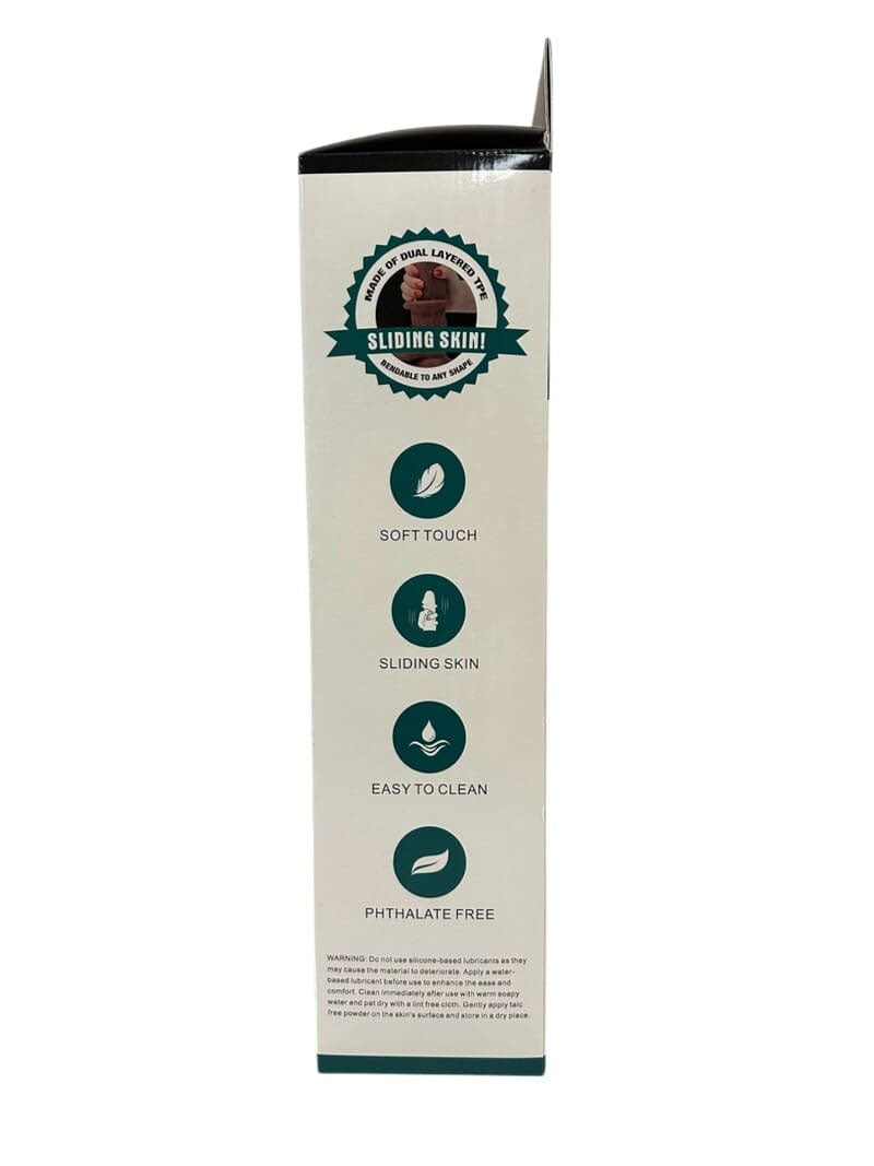 Real Skin 12 Dual Layer Dildo - Light Brown