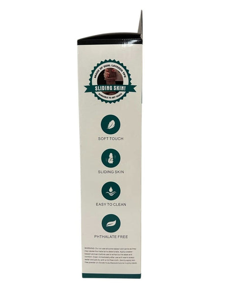 Real Skin 12 Dual Layer Dildo - Light Brown