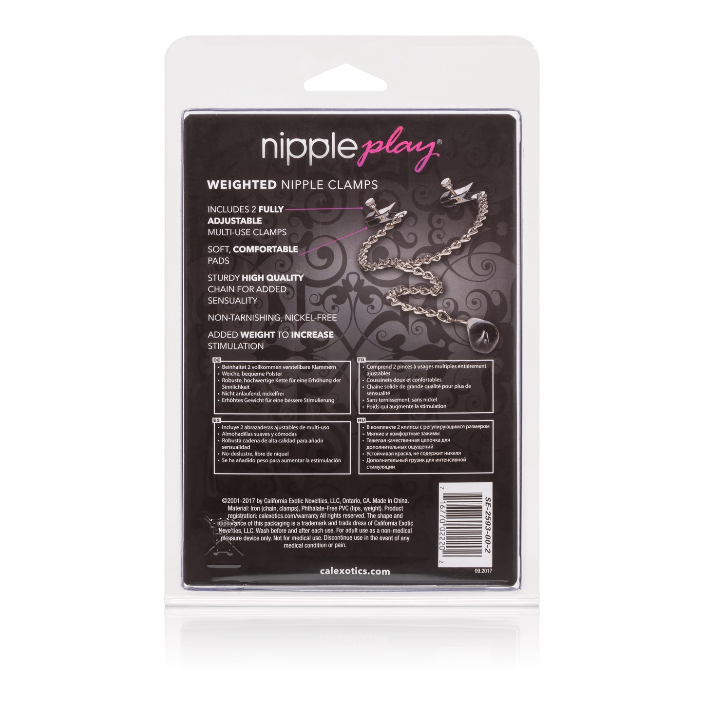 Weighted Nipple Clamps by CalExotics