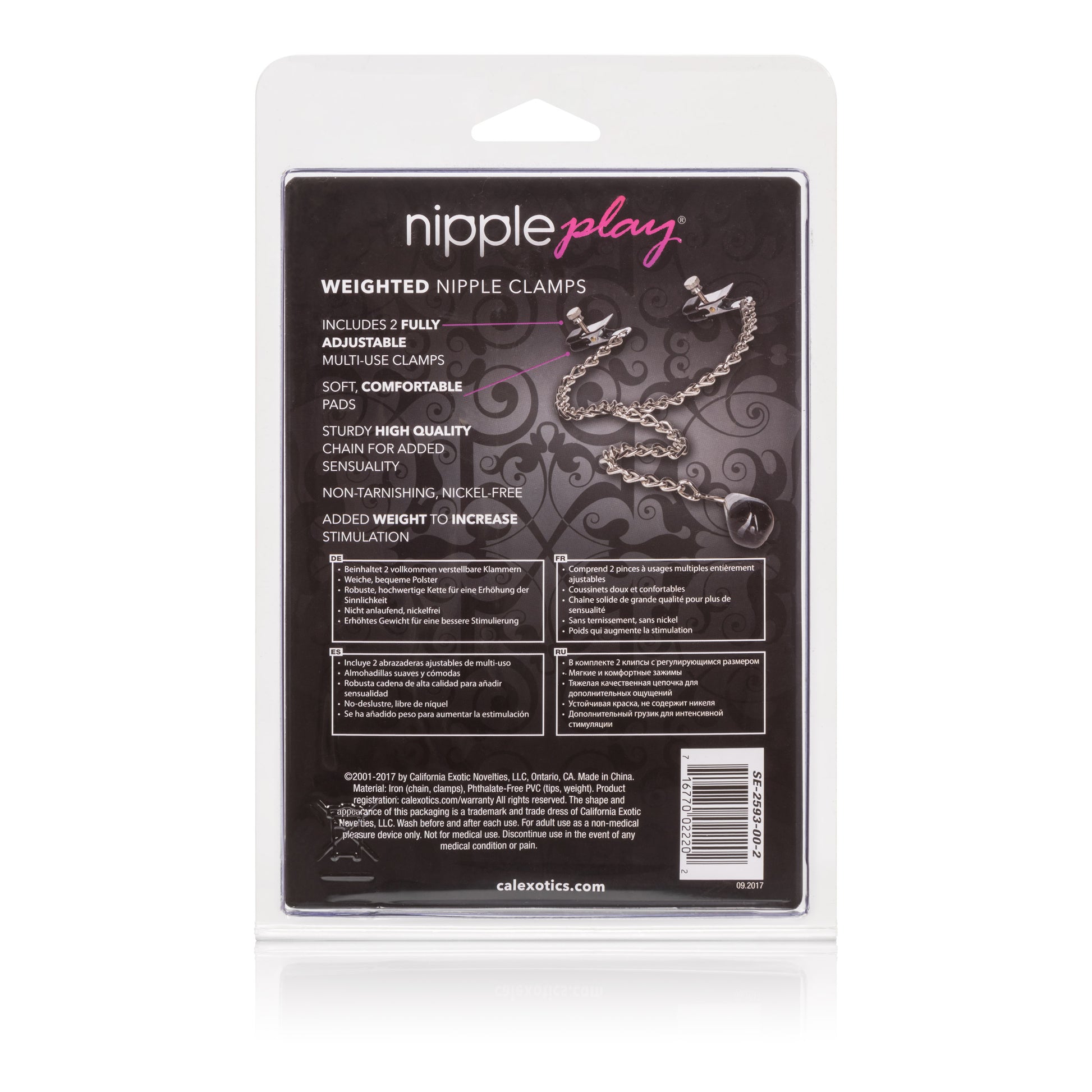 Weighted Nipple Clamps by CalExotics