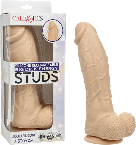 CalExotics Big Dick Energy Studs — Rechargeable Silicone, Ivory - SE0257203