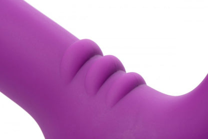 Royal Revolver Vibrating Strapless Strap- on Dildo - Purple by XR Brands