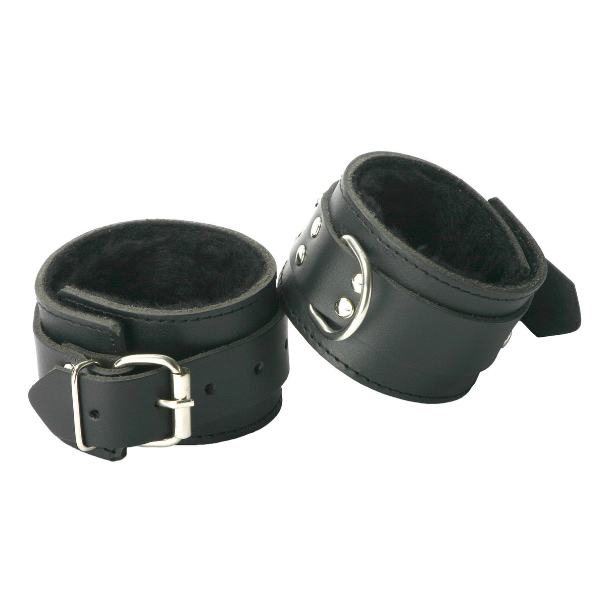 Strict Leather Fur-Lined Wrist Cuffs (Pair) - 811847017911