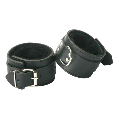 Strict Leather Fur-Lined Wrist Cuffs (Pair) - 811847017911