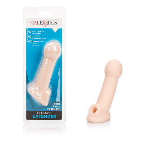 CalExotics Ultimate Extender Penis Sleeve — Ivory, Adds 2 in - SE1627102
