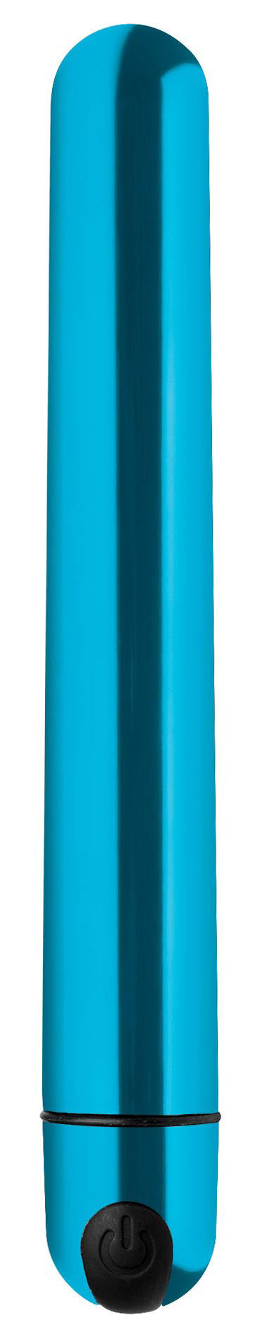 XR Brands 10-Pack Slim Bullet Vibrators — Blue - BNG-AG764-BLU