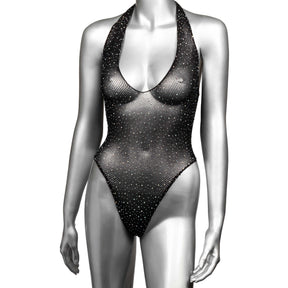 CalExotics Radiance Deep-V Bodysuit — Queen, Black - SE3002063