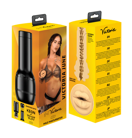 Kiiroo FeelVictoria June Mouth Stroker — 240x90mm - KR2786