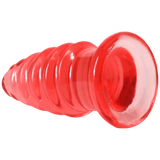 Doc Johnson Crystal Jellies Anal Twist — 5 Inch Pink - DJ0289-08-CD