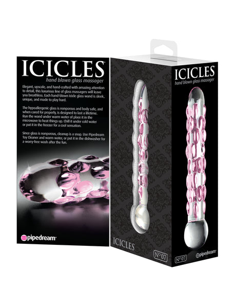 Icicles No. 7 - Clear / Pink by Pipedream