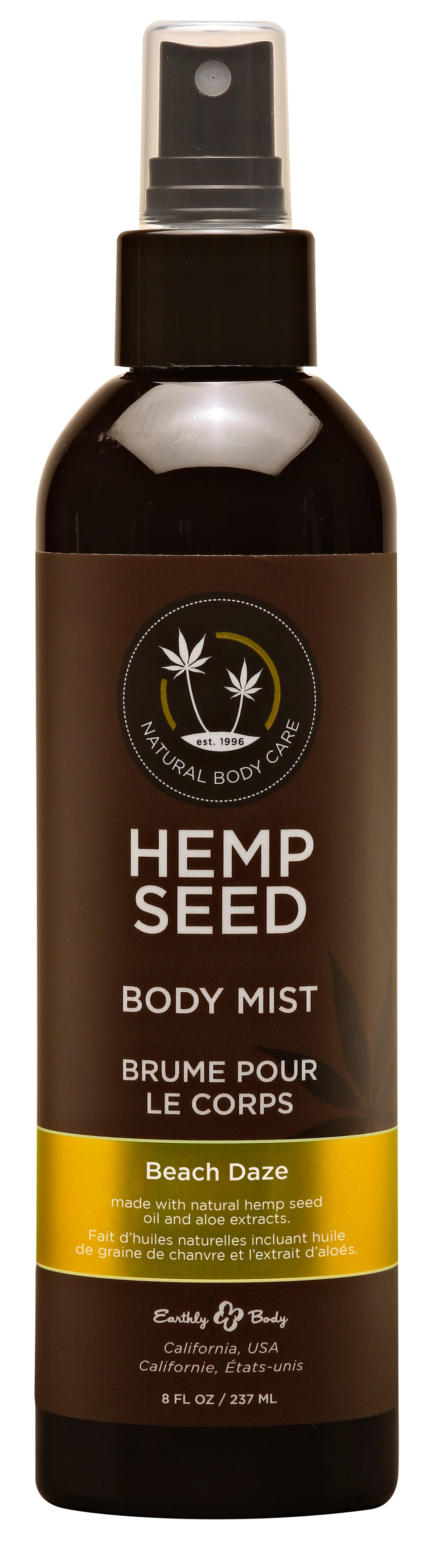 Earthly Body Hemp Seed Body Mist — Beach Daze, 8 fl oz - EB-SP045