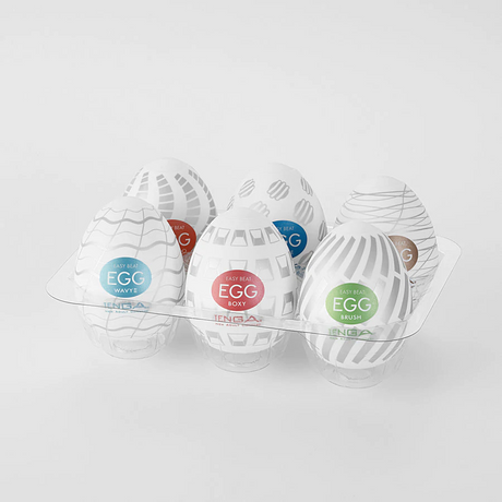 Tenga EGG Variety Pack — 6 Disposable Masturbators - TN197