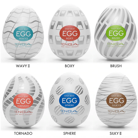 Tenga EGG Variety Pack — 6 Disposable Masturbators - TN197