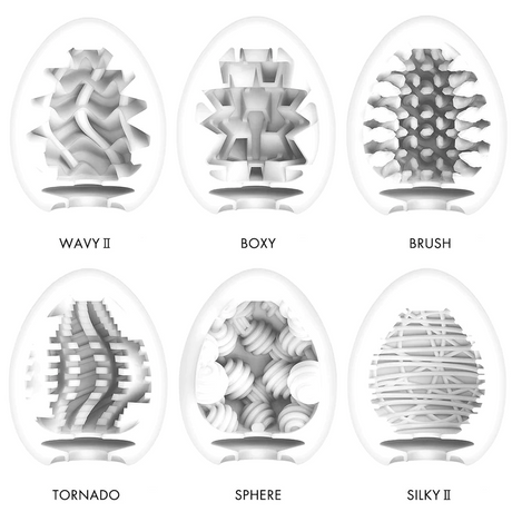 Tenga EGG Variety Pack — 6 Disposable Masturbators - TN197