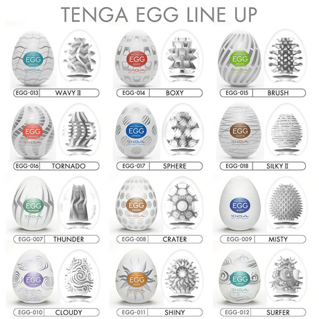 Tenga EGG Variety Pack — 6 Disposable Masturbators - TN197