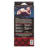 CalExotics Scandal Bar Gag with Red & Black Brocade Ties - SE2712083