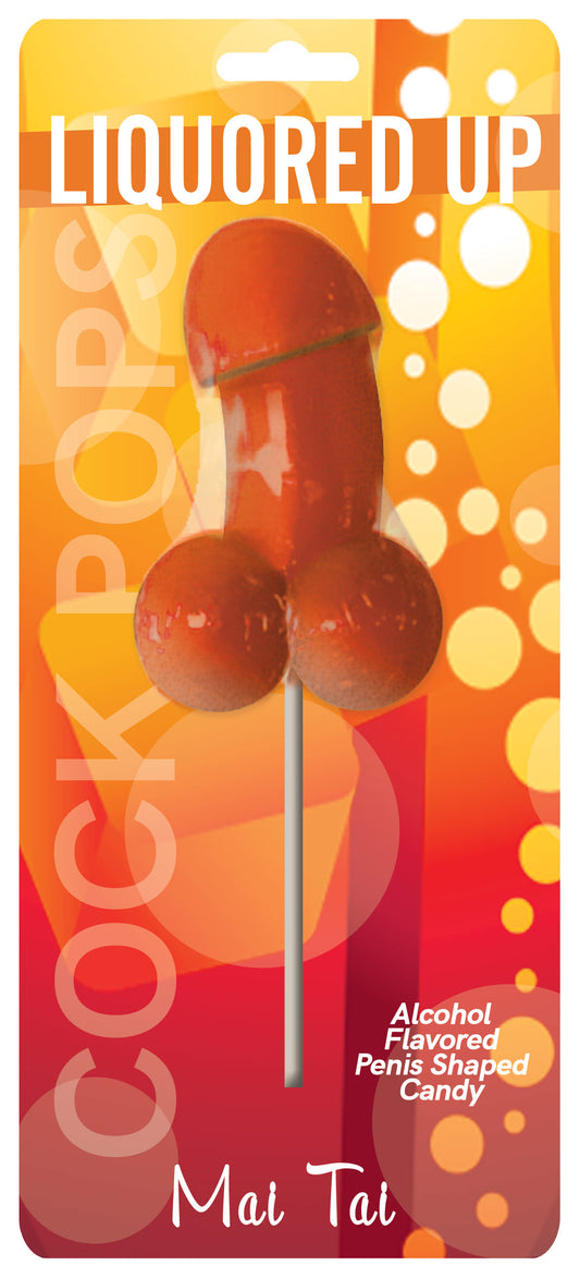 Hott Products Liquored Up Mai Tai Edible Novelty Pop, 3.5 in - HTP2835