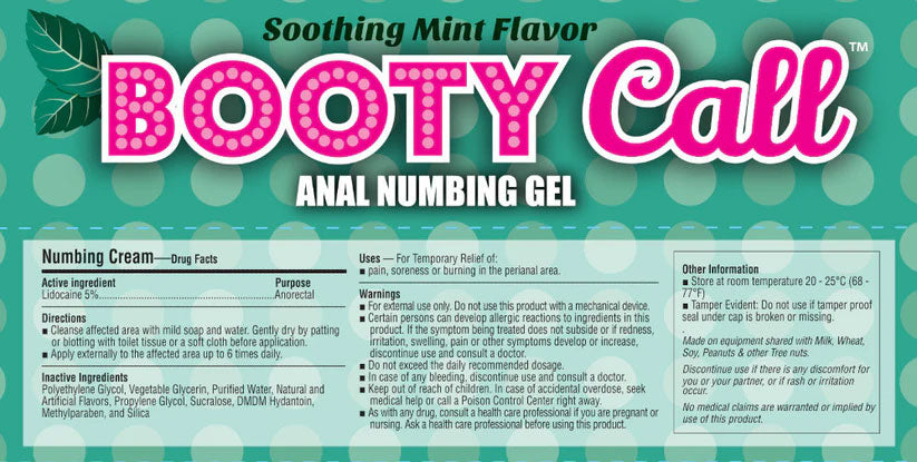 Booty Call Anal Numbing Gel - Mint by Little Genie