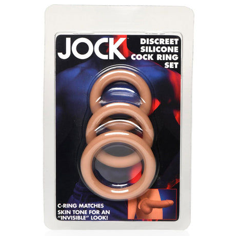 Jock Silicone Cock Ring Set in - Medium