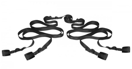 XR Brands Hold Me Under Bed Restraint System — H‑Strap Under‑Mattress Restraints - FR-AD634