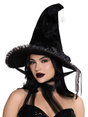 Leg Avenue Dark Lolita Velvet Witch Hat — Black - LA-A2929