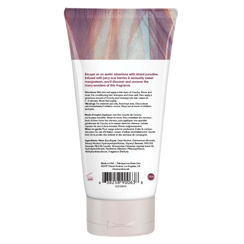 Coochy Shave Cream - Island Paradise - 3.4 Oz by Classic Brands
