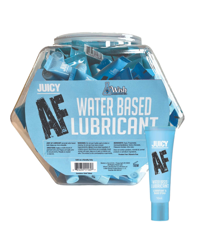Little Genie Juicy AF Water-Based Lubricant — 65 x 10 ml Tubes - LG-BT650B