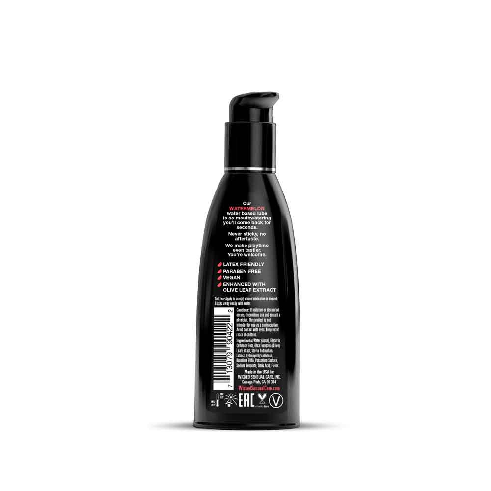 Wicked Sensual Care Aqua Watermelon Water-Based Lubricant, 4 fl oz - WS-90424