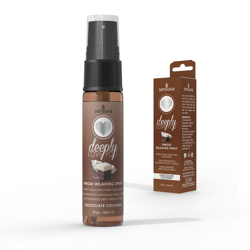 Deeply Love You Throat Relaxing Spray - Chocolate Coconut - 1 Fl. Oz. by Sensuva