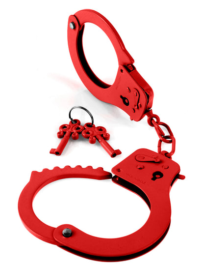 Fetish Fantasy Series Metal Handcuffs - Red by Pipedream