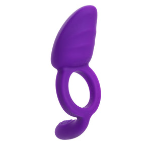 CalExotics Closer Intimate Rechargeable Vibrating Ring — Purple - SE1900123