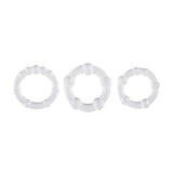 Evolved Novelties Erection Rings — Clear 3‑Ring Set - SL-CR-3502-2