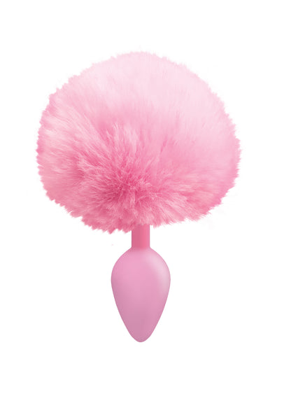 The 9's Cottontails Silicone Bunny Tail Butt Plug - Pink by Icon Brands