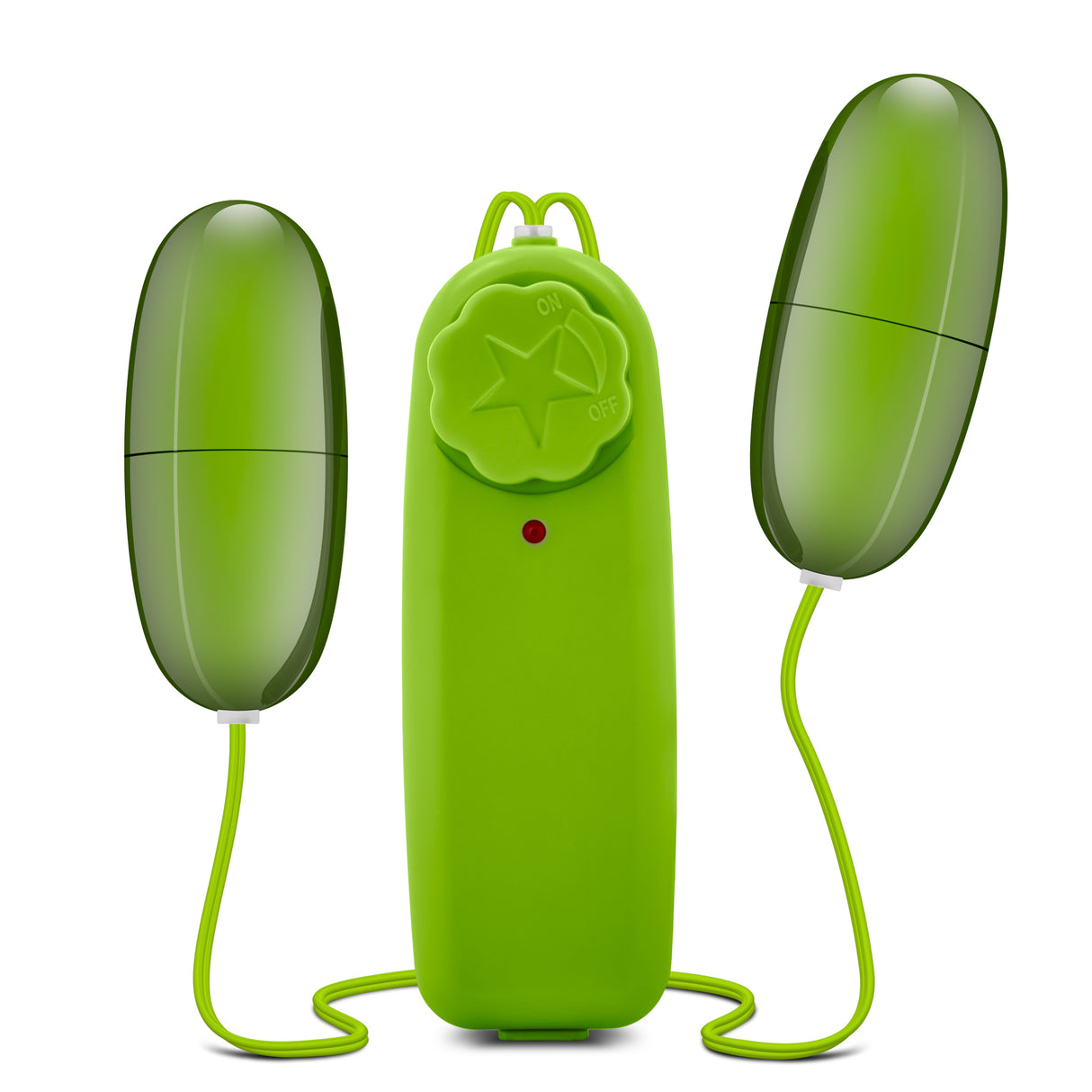 Blush Double Pop Eggs Dual Egg Vibrator, Lime - BL-25522