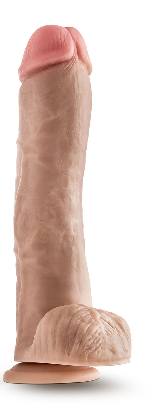 Blush Dr. Skin Mr. Savage 11.5 in Beige Dildo with Suction Cup - BL-15423