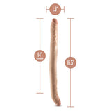 Dr. Skin Plus - 16.5” Posable Double Dong - Beige