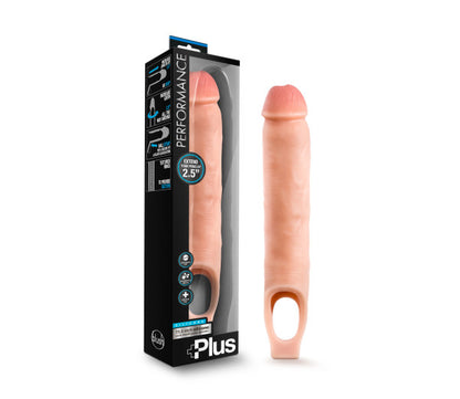 Performance Plus - 11.5 Inch Silicone Cock Sheath Penis Extender - Vanilla by Blush