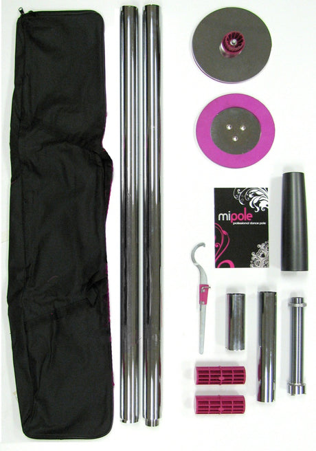 Mipole Professional Dance Pole — Static, Adjustable 7'6"–9', 250 lb Capacity - VSI-MI-1001