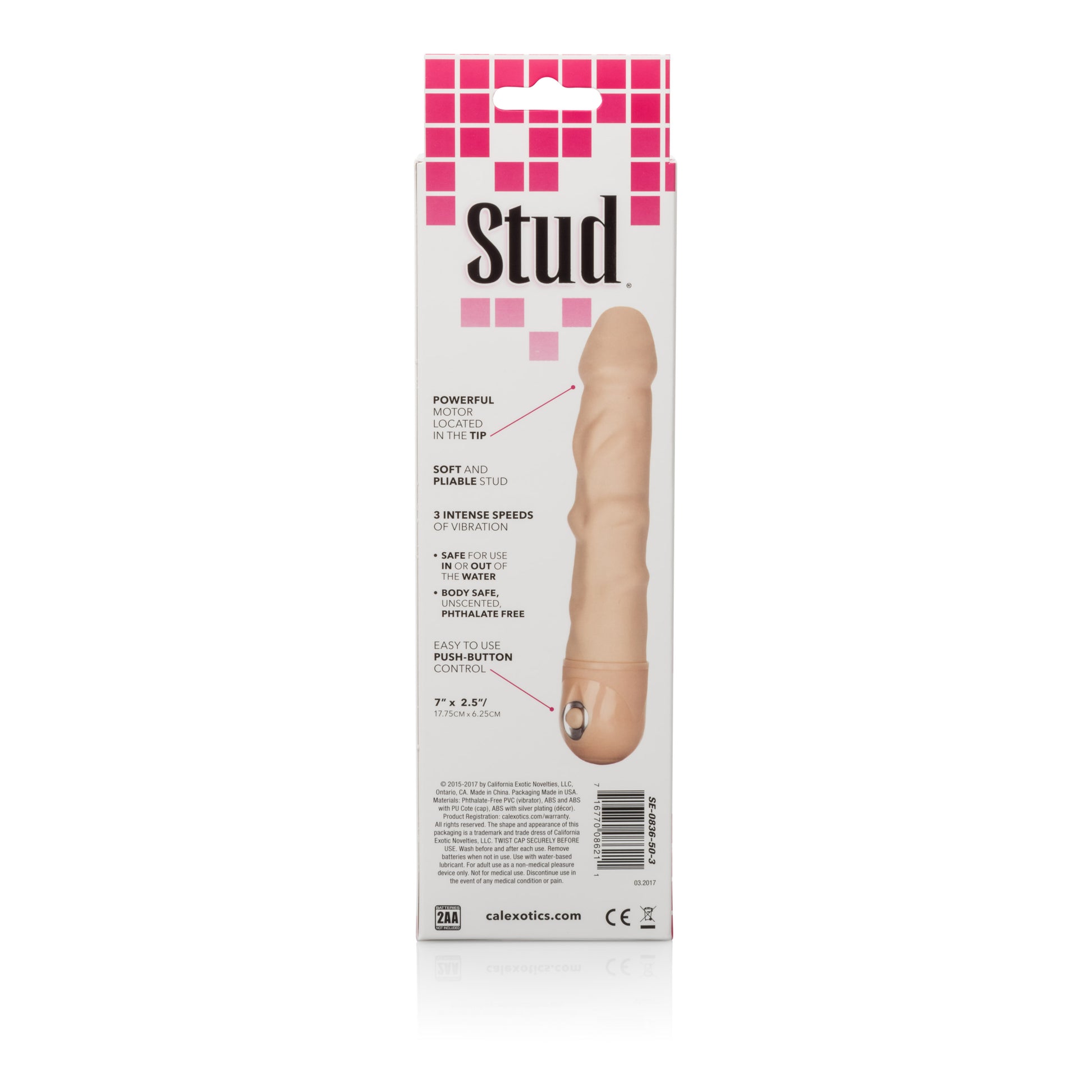 Waterproof Power Stud - Rod - Ivory by CalExotics