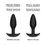 Dorcel Wavy Plug — Soft Silicone Anal Plug, 10.6 x 3 cm - DL3162