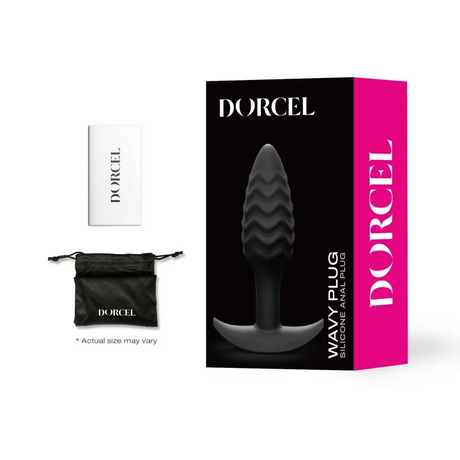Dorcel Wavy Plug — Soft Silicone Anal Plug, 10.6 x 3 cm - DL3162
