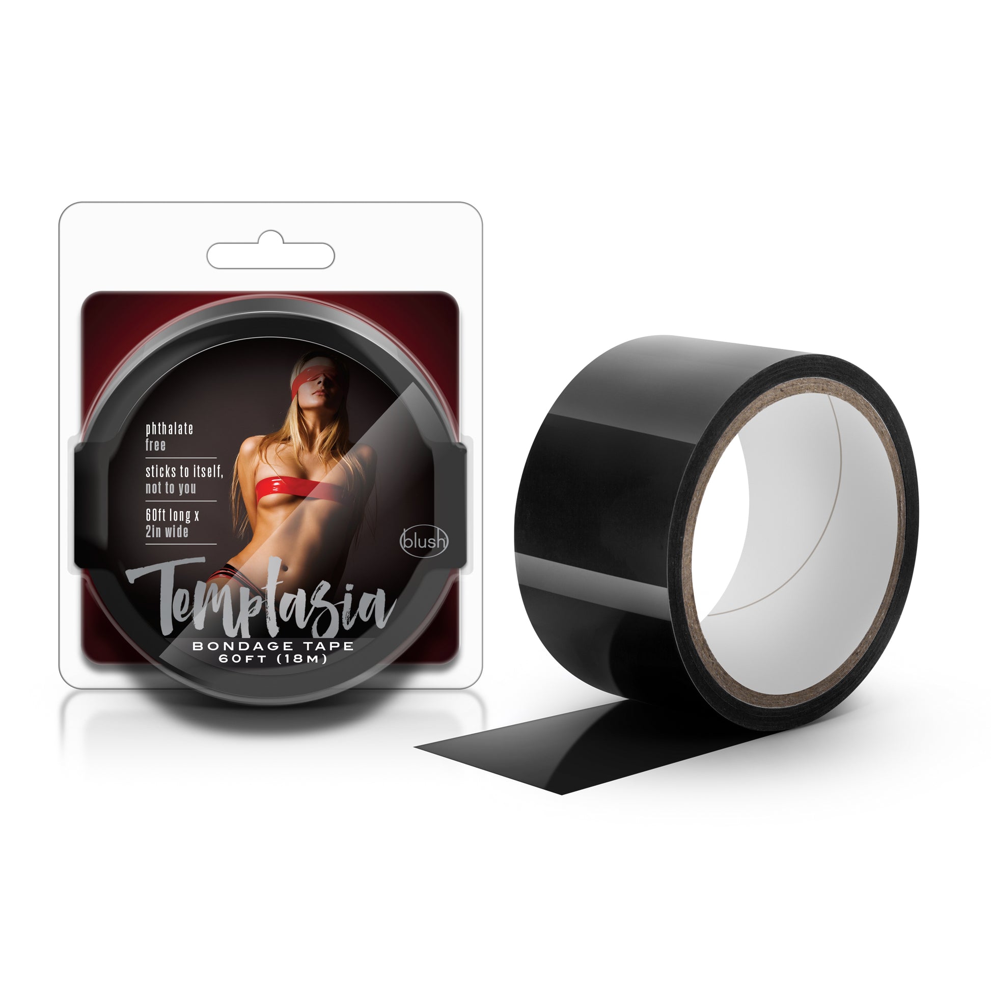 Temptasia - Bondage Tape - 60 Feet - Black by Blush