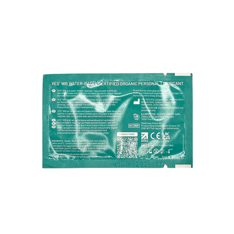 YES Lubricants YES Water-Based Personal Lubricant — 7ml Sachet - YS101