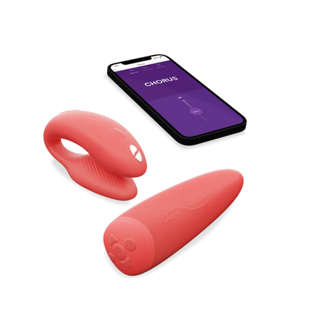 We-Vibe Chorus Couple Vibrator — Crave Coral - WE6348
