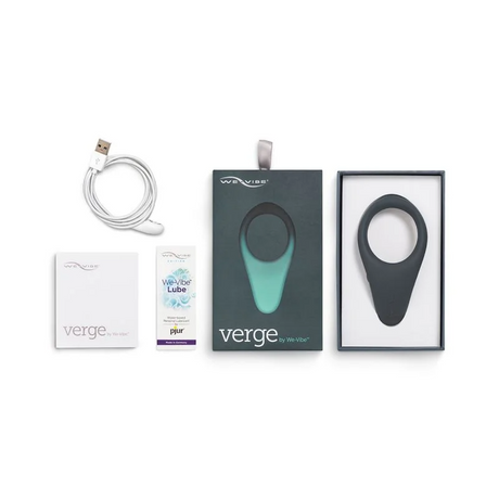 We-Vibe We‑Vibe Verge Vibrating Cock Ring — Slate, Rechargeable & App-Enabled - WE6805