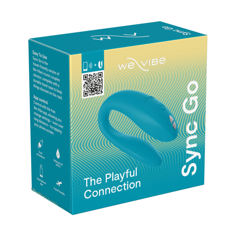 We-Vibe We‑Vibe Sync Go C‑Shape Couples Vibrator — Turquoise - WE9776