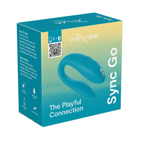 We-Vibe We‑Vibe Sync Go C‑Shape Couples Vibrator — Turquoise - WE9776